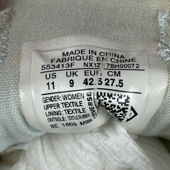 CONVERSE ALL-STAR CHUCK TAYLOR LOWTOP WOMANS SIZE 11 GUC - Picture 13 of 13